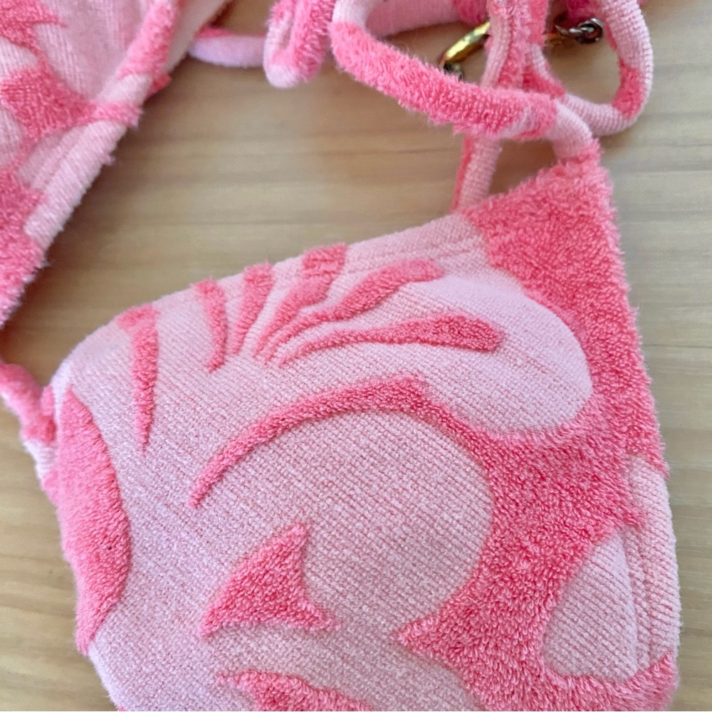 Juicy couture y2k terry pink bikini top - Picture 2 of 9
